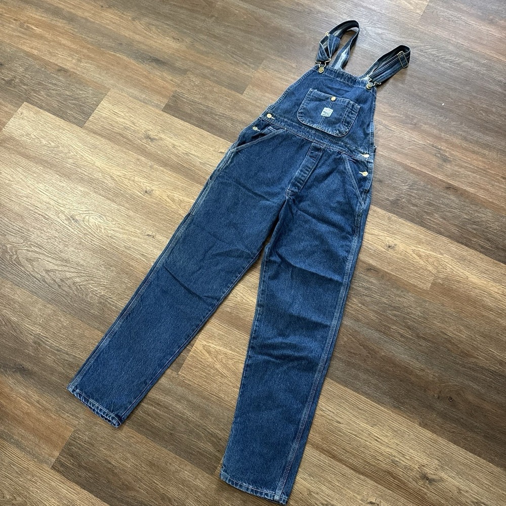 NWI Pointer Brand Bib Overalls Dark Denim Men's Sz 30 USA Farmer Country